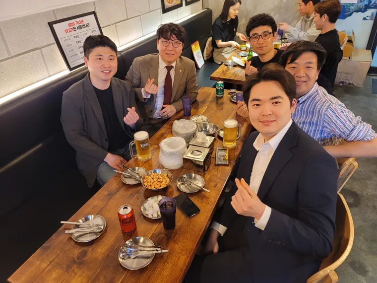 지지자들과 함께한 최웅주 구의원